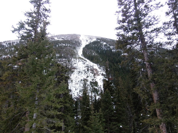 2015-01-10 Avalanche chute off Old Fall River Road