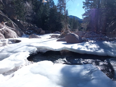 2013-12-16 Ice on North St Vrain Creek