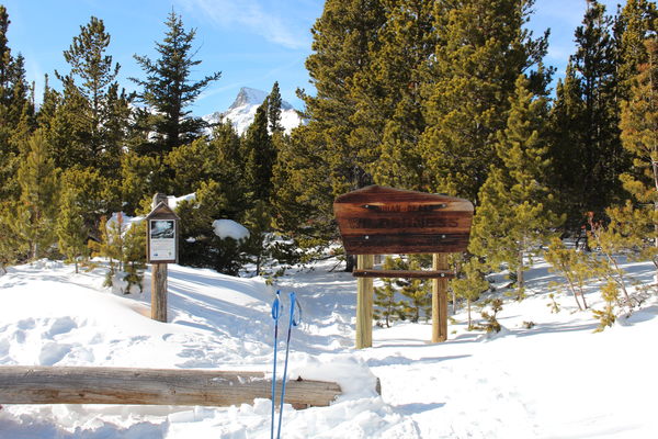 2016-01-03 Indian Peaks Wilderness sign at Coney Flats