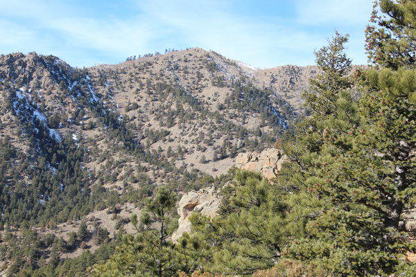 2019-12-20 Golden Age Hill from trail in Lefthand OHV area