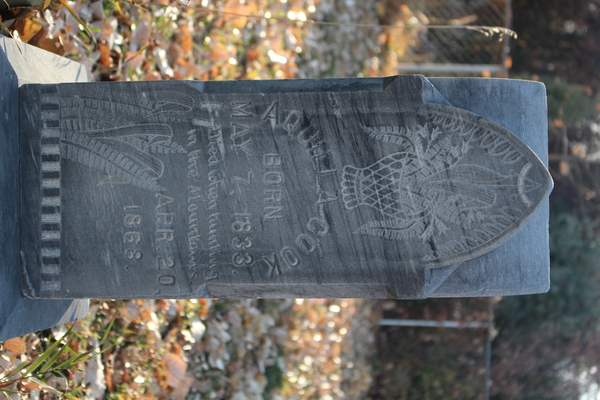 2025-11-01 Aquilla Cook grave in Hygiene Cemetery