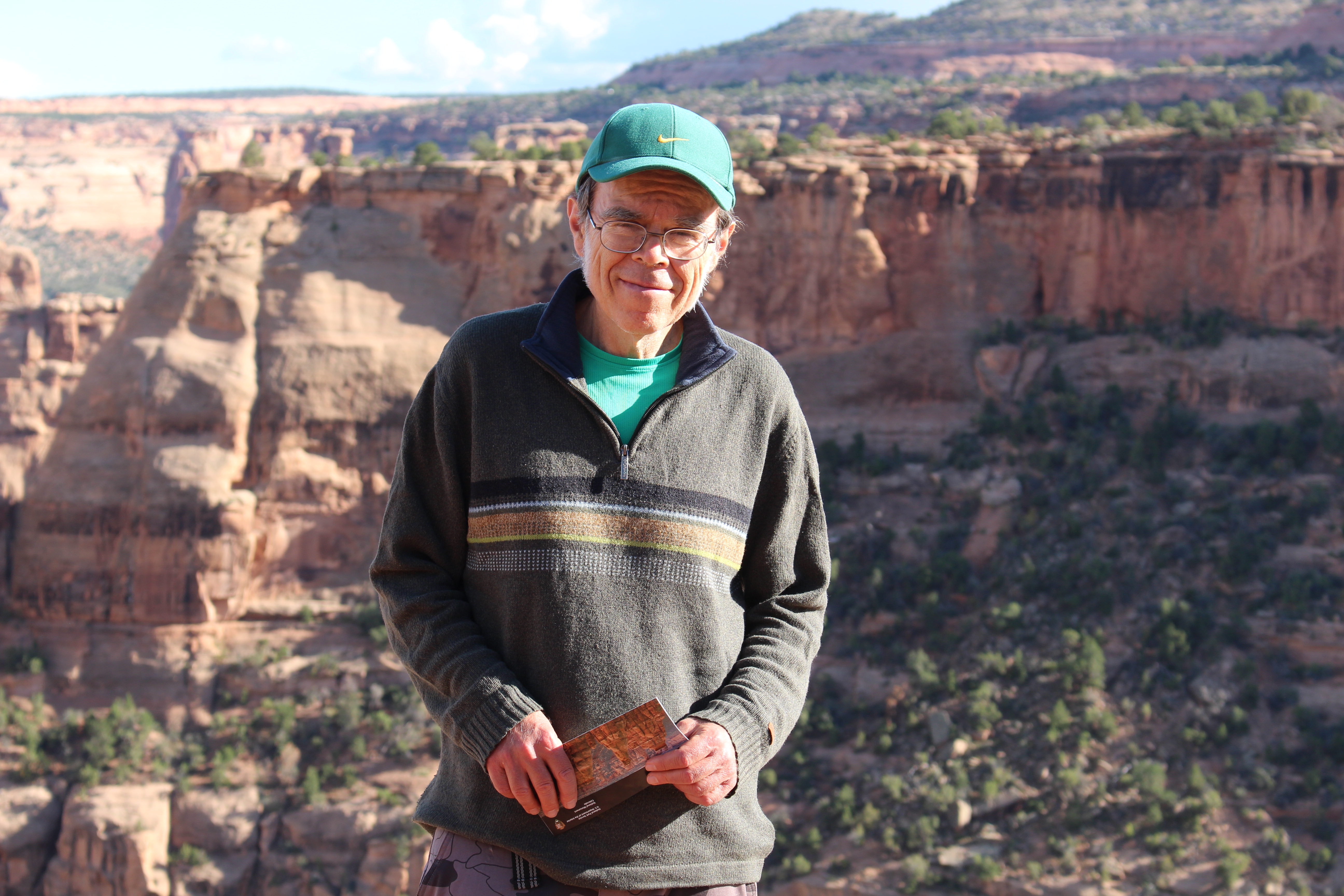pa4340 10/09/2022 Stefan on Window Rock Trail at Colorado National Monument
